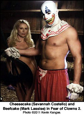 Savannah Costello and Mark Lassise in Fear of Clowns 2